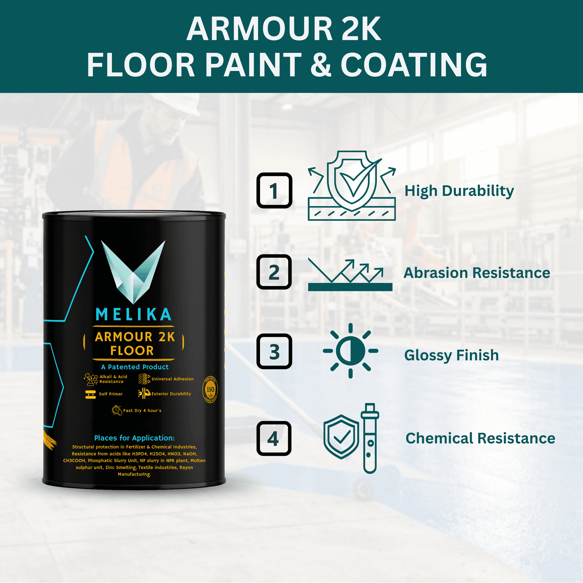 ARMOUR 2K Floor Paint finished surface