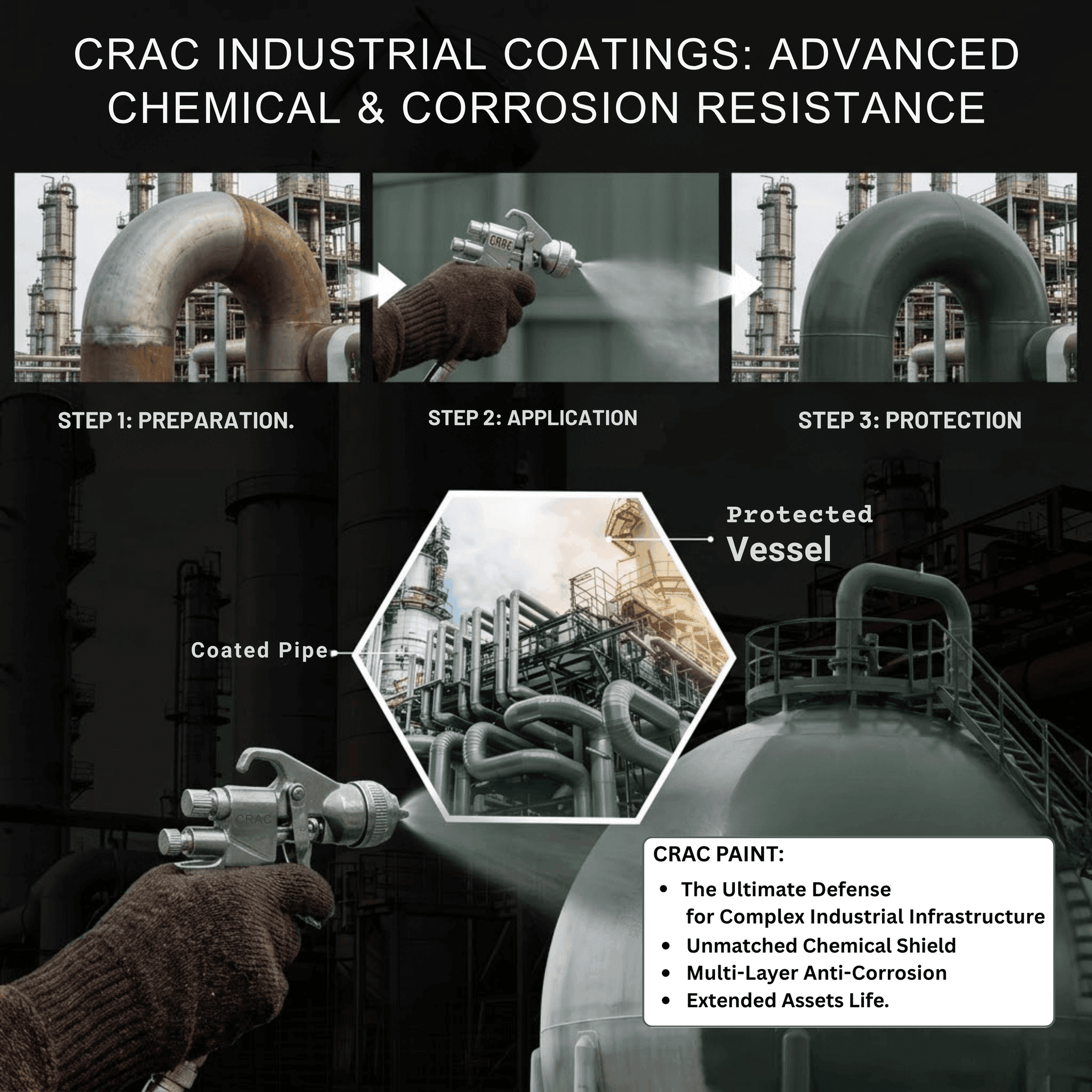 ARMOUR SB industrial application steps