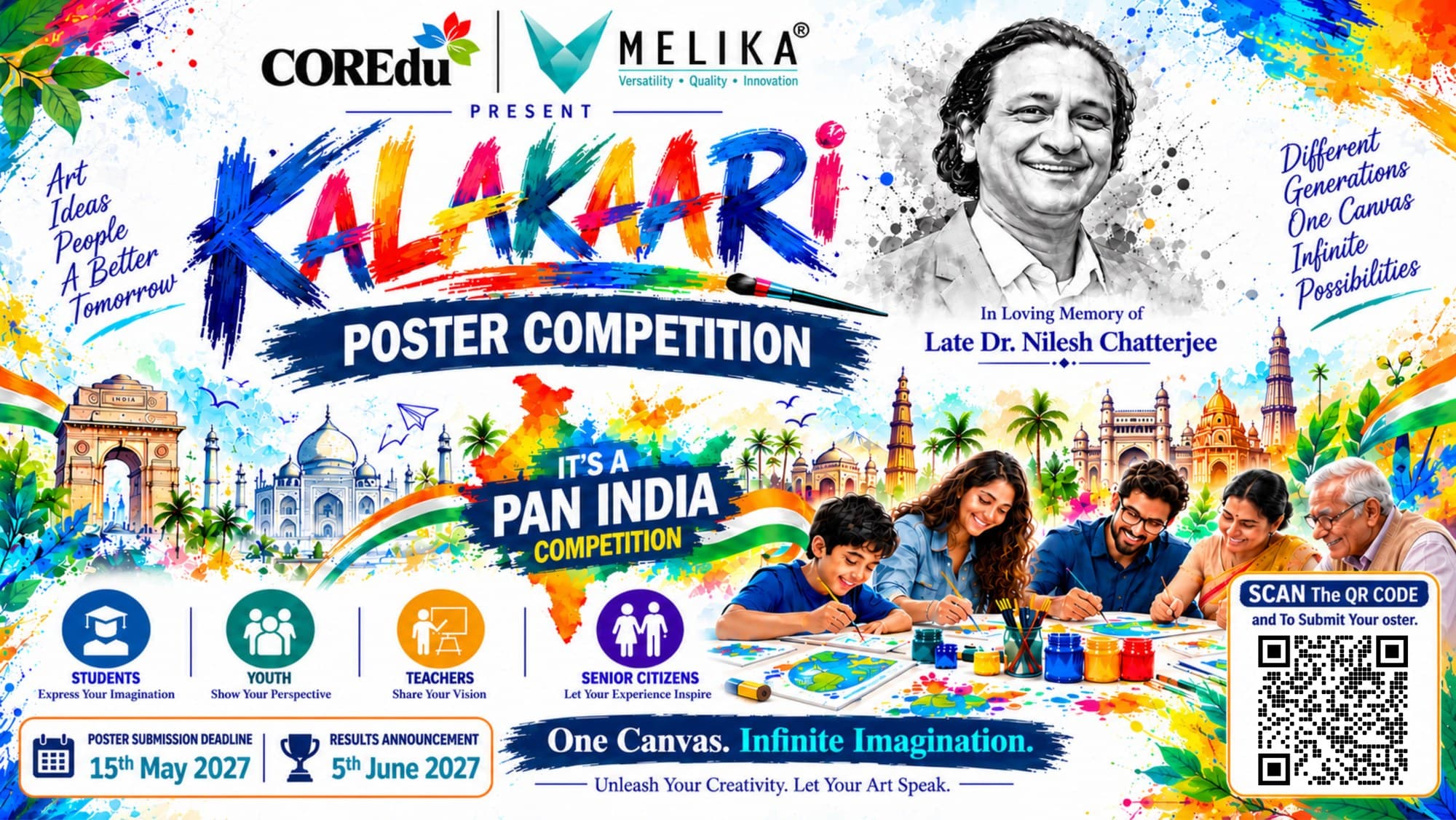 Kalakaari Poster Competition, a Pan India competition presented by COREdu and MELIKA